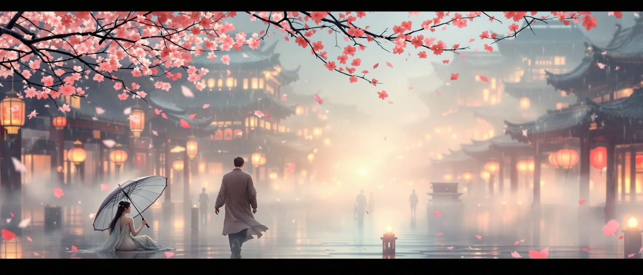 雨落长安 - 黄果短剧推荐 雨落长安 - 一场穿越千年的爱恋,在烟雨朦胧中缓缓展开